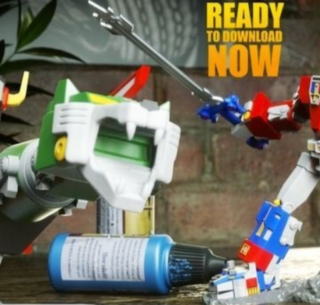 Voltron 3d printing stl files