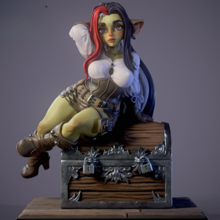 Goblin girl 3d printing stl files