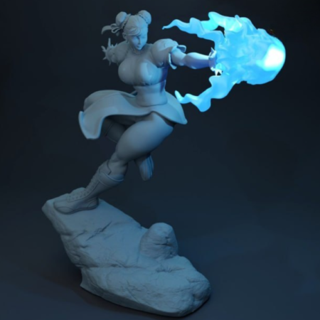 Chun-li figure 3d printing stl files