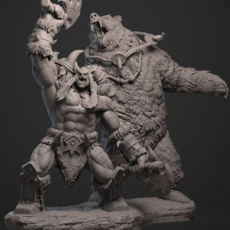 Rexxar & Misha 3D Printing stl files