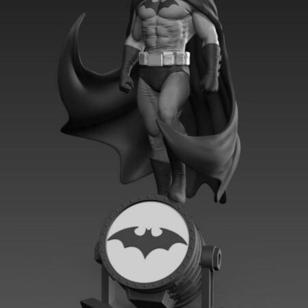 Batman on Batsignal 3d printing Stl file