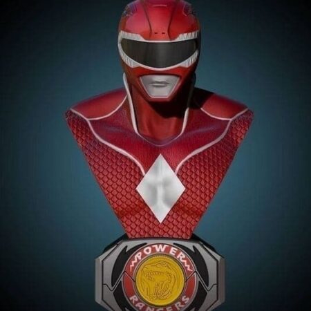 Red Ranger bust Stl files for 3D printing