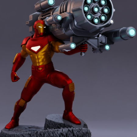 Iron-man with proton canon 3d printing stl files