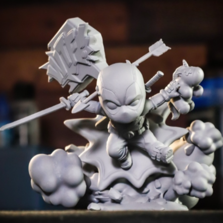 Deadpool chibi 3d printing stl files