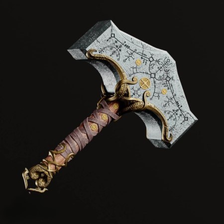 Thor hammer 3d printing stl files