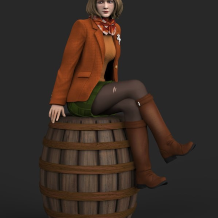 Ashley – resident evil 3d printing stl files