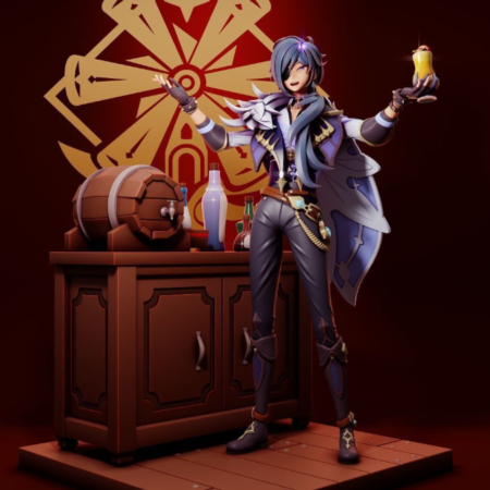 Kaeya genshin impact 3d printing stl files