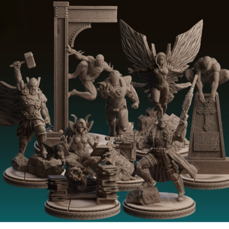 Marvel Miniatures pack 2023 3d printing stl files