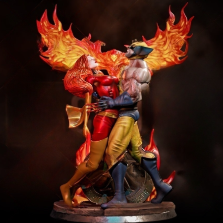 Wolverine & Phoenix sacrifice 3d printing stl file