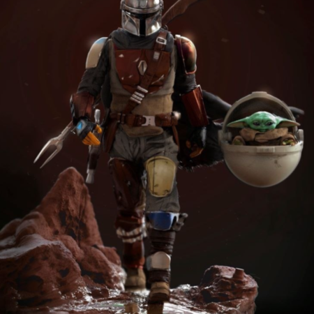 Mandalorian diorama 3d printing stl files