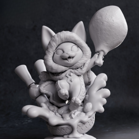 Chibi Palico Monster hunter 3d printing stl files