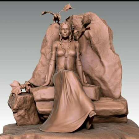 Daenerys Targaryen 3d print stl files