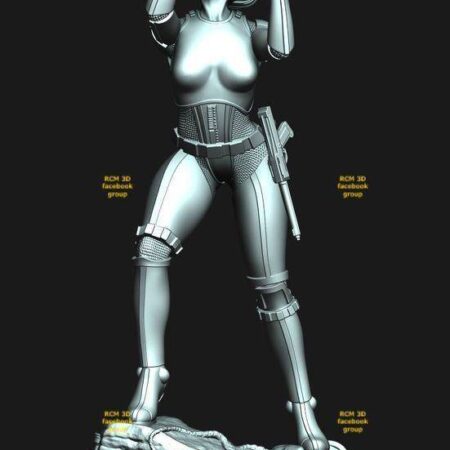 lady stormtrooper 3d printing stl files
