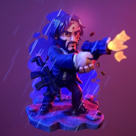 John wick chibi 3d printing stl files