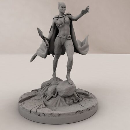 Black panther woman 3d printing stl files