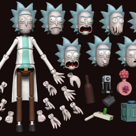 Rick action figure 3d printing stl files