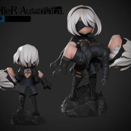 Nier 2B Chibi 3D Printing stl files