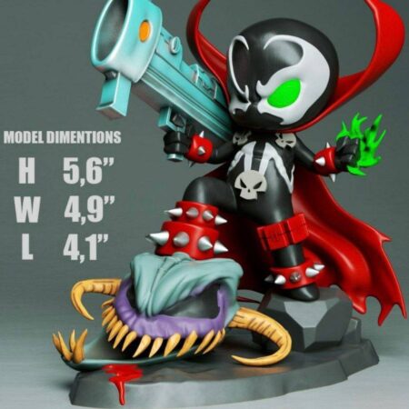 Spawn chibi 3d printing stl files