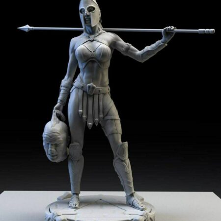 Leonis giant killing female warrior 3d printing stl