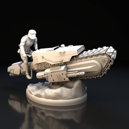 Treadspeeder star wars 3d printing stl files