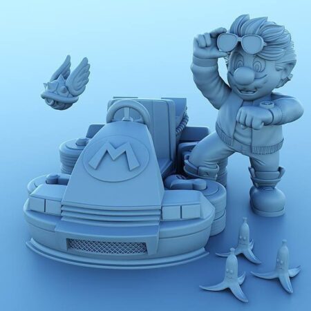 Mario Kart 3d printing stl files