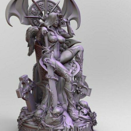 Lady death throne 3d printing stl