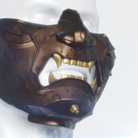 Ghost of tsushima Samurai mask cosplay 3D printing stl files