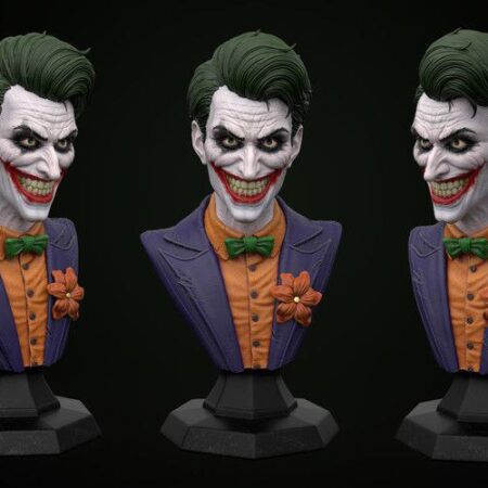 Joker bust 3d print stl files