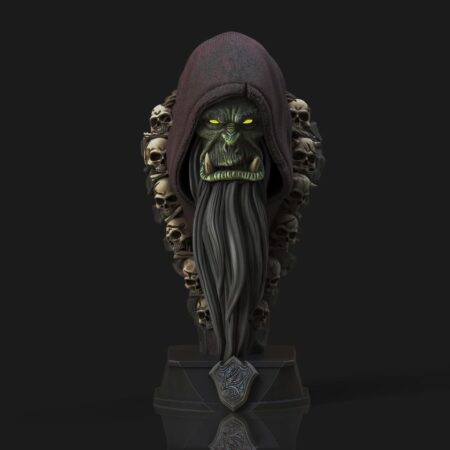 Gul’dan bust stl files for 3d printing model