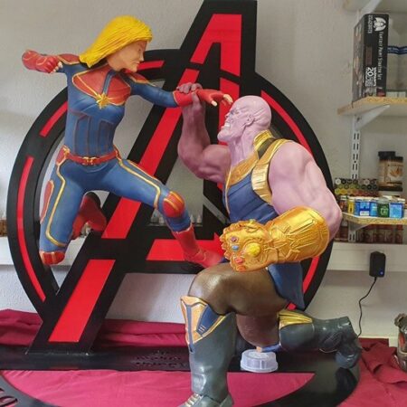 Captain marvel vs thanos 3d printing stl files