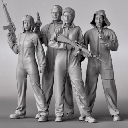 Money heist 3d print stl files