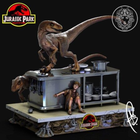 Jurassic park kitchen scene 3d printing stl file