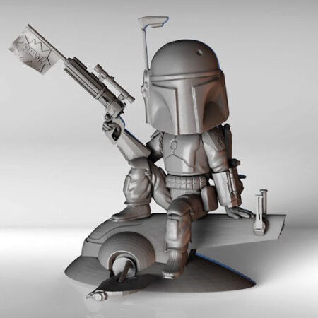 Mandalorian chibi stl files 3d printing