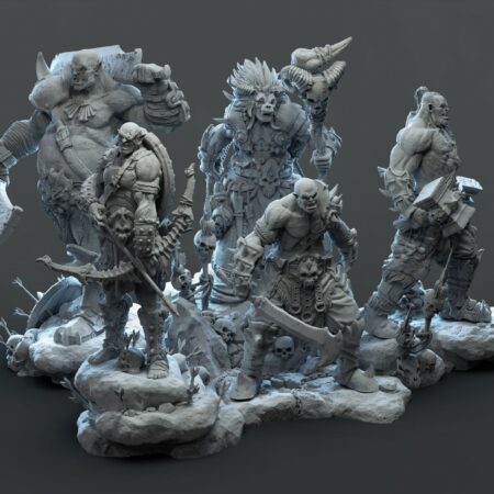 orcs army 3d printing stl files