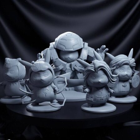 Pikachu avengers 3d print stl files