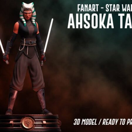 Ahsoka fanart 3d print stl files star wars