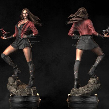 wanda scarlet witch + NSFW Version stl files 3d print