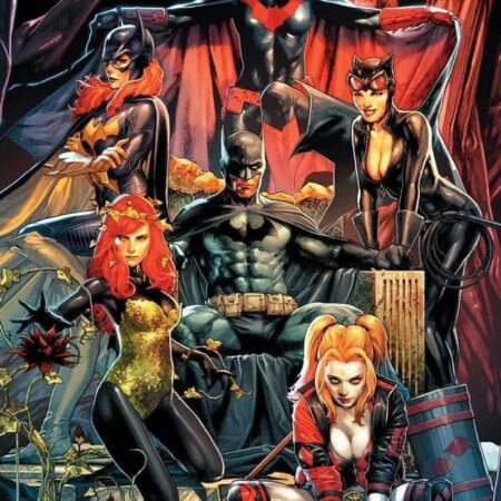 Batman with girls diorama stl files for 3d print