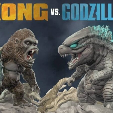 King kong vs godzilla 3d printing stl files