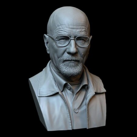 Walter white bust 3d printing stl files