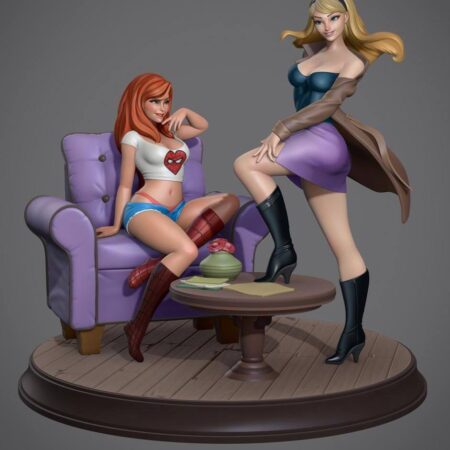 Mary jane And Gwen 3d print stl files