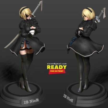 Nier automata 2b stl files 3d printing