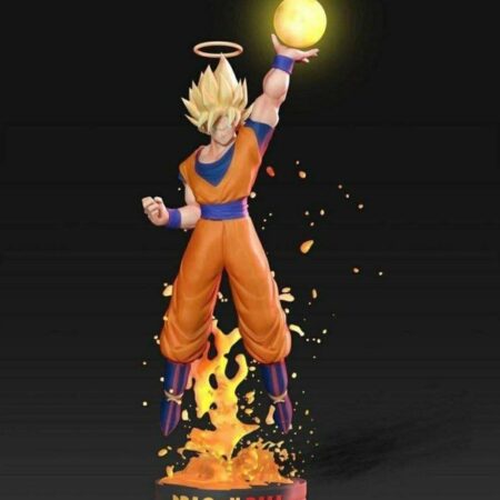 goku Super saiyan dragonball 3d print stl files