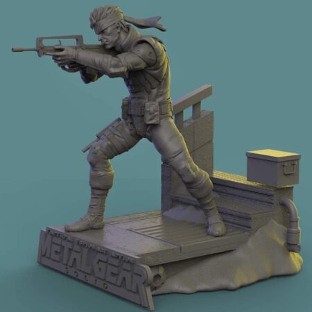 Metal gear solid snake 3d printing stl