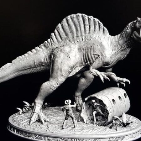 Spinosaurus 3d printing stl files
