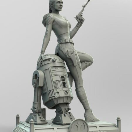 Princess Leia & R2D2 STL Files for 3D Printing