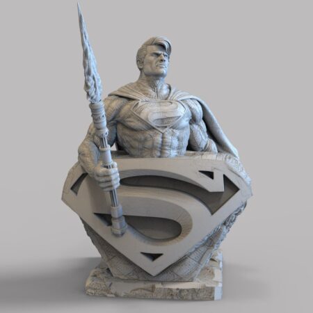 Superman bust 3d printing stl files