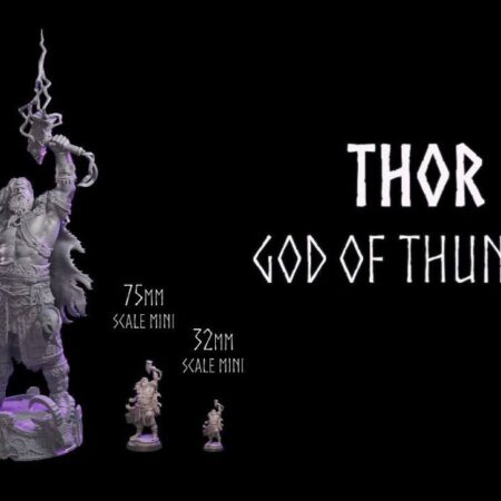 Thor statue 3d printing stl files