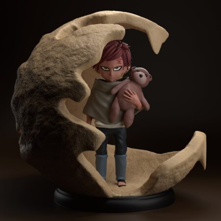 Childhood gaara 3d printing stl files