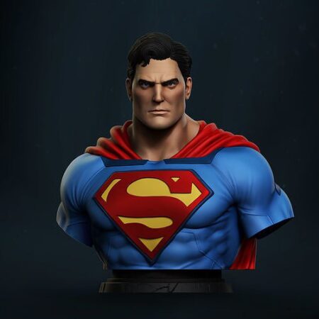 Superman bust 3d printing stl files